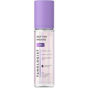 Tanologist schiuma autoabbronzante Scura (200 ml) Schiuma autoabbronzante trasparente per pelli sensibili Approvato dai dermatologi Ingredienti puliti e vegani