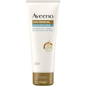 Aveeno Skin Renewal Scrub Corpo Delicato, Scrub corpo esfoliante con Avena Prebiotica, PHA e Niacinamide, Trattamento esfoliante corpo per la pelle secca, ruvida e screpolata, 200 ml