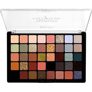 NYX Professional Makeup, Palette Ombretti Ultimate, Pigmenti pressati, 40 tonalità, Effetto opaco, satinato, metallico, Tonalità: Ultimate Utopia