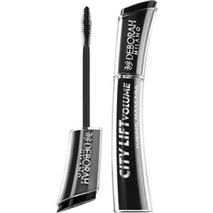 Deborah Milano, Mascara City Lift Volume, Mascara Nero, Effetto Liftante e Allungante, Mascara Tubing Long Lasting fino a 36H, Scovolino in Fibra Conico per Applicazione Senza Grumi