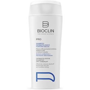 BIOCLIN PRO Shampoo Dermatologico Forfora Secca 200 ml - Riduce la forfora, esfolia e idrata la cute - Con Acido Salicilico, Prebiotici e Postbiotici - Per cute sensibile e capelli morbidi