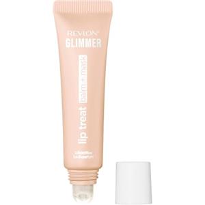 Revlon Glimmer Lip Treat Balm + Mask, Trattamento 2-in-1 Balsamo+Maschera Labbra con Peptidi Idratanti, Finish Luminoso, 001 Scent Free, 12ml