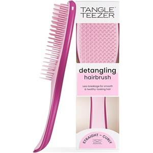 Tangle Teezer Ultimate Detangler - Districa i capelli bagnati e asciutti - Anti-rottura e scioglinodi. Design con setole a doppio livello - Spazzola adatta a tutti i tipi di capelli - Lampone rosso