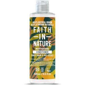 Faith In Nature Balsamo Naturale Karité e Argan, Idratante per Capelli Ricci e Cuoio Capelluto Secco, Vegano e Cruelty Free, Senza SLS, Siliconi o Parabeni, 400ml
