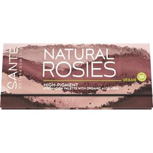SANTE Naturkosmetik Palette di ombretti 02 Rosy Shades, ombretti vegani con aloe vera biologica e pigmenti colorati naturali, tonalità rosa lucide e opache, per occhi naturali ed espressivi, 6 x 1 g