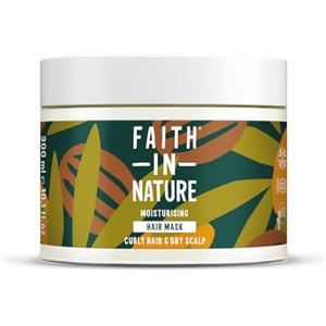 Faith In Nature Maschera Capelli Biologica al Karité e Argan, Idratante per Capelli Ricci e Cuoio Capelluto Secco, Vegana e Cruelty Free, Senza SLS, Siliconi o Parabeni, 300ml