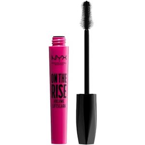 NYX Professional Makeup On The Rise Volume Liftscara, Mascara per lifting e volume istantanei, Scovolino in elastomero a forma di clessidra, Formula vegana, 10 ml, Colore: Extreme Black