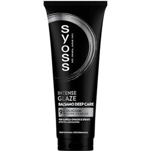 Syoss Balsamo Deep Care Intense Glaze 250ml, 9% Silicium-Shine-Complex, Syoss Balsamo per capelli opachi e spenti, effetto laminazione