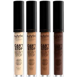 NYX Professional Makeup Correttore Can't Stop Won't Stop, Correttore Viso Liquido, Adatto a Tutti gli Incarnati, Fair, Confezione da 1