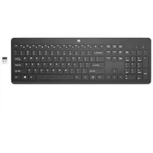 HP 230 Tastiera Wireless, Connessione con Dongle USB-A a 2,4 GHz, Multi-dispositivo, Qwerty, Layout Italiano, Autonomia fino a 16 mesi, Compatibile con Windows 10, 11 e macOS, Nera