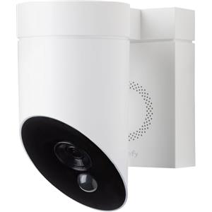 Somfy 1875325 - Telecamera esterna Wi-Fi con rilevamento intelligente, 1080p Full HD, sirena da 110 dB, collegamento alla lampada esistente