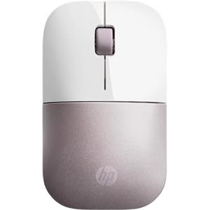 HP Z3700 Mouse Wireless, Sensore Preciso, Tecnologia LED Blue, 1200 DPI, 3 Pulsanti, Rotella Scorrimento, Ricevitore USB Wireless 2.4 GHz Incluso, Design Pratico e Confortevole, Bianco/Rosa