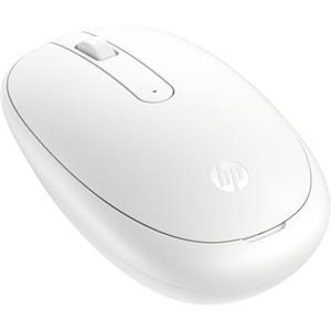 HP 240 Mouse Empire Wireless, Sensore Ottico da 1600 DPI, Bluetooth 5.1, 3 Pulsanti, Rotella di Scorrimento, Impugnatura Pratica e Funzionale, Elegante Design Ambidestro, Windows 11, Bianco