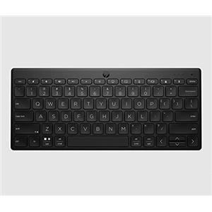 HP 350 Tastiera Wireless e Bluetooth 5.2, Connessione Multi-dispositivo, Qwerty, Layout Italiano, Emoji, Autonomia fino a 2 anni, Compatibile con Windows, Android, Chrome OS, MacOS, iPadOS, Nera