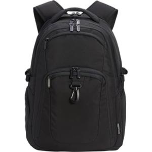 Amazon Basics Zaino per laptop, da viaggio, adatto per laptop da 17", Nero