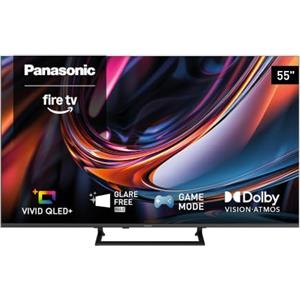 Panasonic TV-55W80C, 4K UHD VIVID QLED+ Televisore, Glare Free Max Fire TV