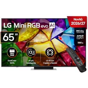 LG Mini RGB 65 Pollici, Serie MRGB87 2026 Smart TV 4K - 65MRGB87B6B
