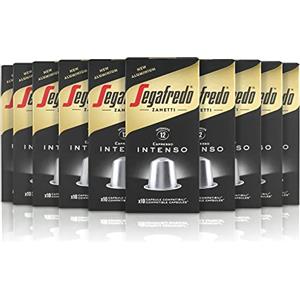 Segafredo Zanetti 100 Capsule in Alluminio compatibili con Nespresso di Caffè Intenso Gusto pieno e persistente (10 Astucci da 10 Capsule) - Adatte per Macchine Nespresso Original