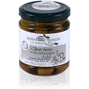 Macina bio, Olive denocciolate in olio extravergine di oliva bio, senza glutine, 170g