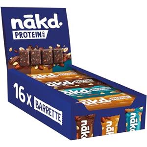 Nākd. Protein Confezione Mista | Barrette Raw | 16 x 45g (720g)