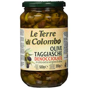 Le Terre di Colombo - Olive Taggiasca Denocciolate - in Olio d'Oliva Extra Vergine (36%) - 500 g