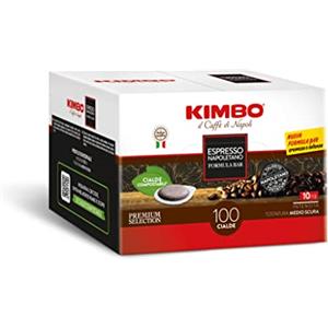 Kimbo 100 Cialde Caffè Compostabili ESE, Espresso Napoletano