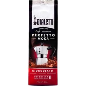 Bialetti Perfetto Moka Caffè Macinato, 1.5 Kg, Gusto Cioccolato - 6 x 250 g