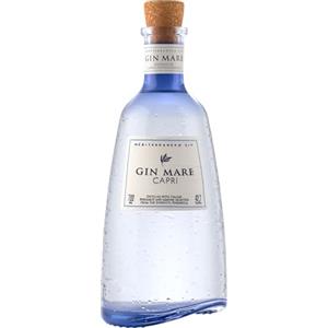 Gin Mare Capri - Premium Mediterranean Gin con Botaniche Naturali, Limone, Bergamotto, Edizione Speciale, 42,7% Vol., Bottiglia in Vetro da 70 cl