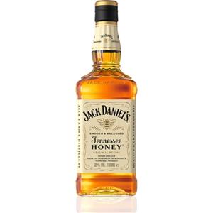 JACKDANIEL'S Jack Daniel's Tennessee Honey - Whiskey al Miele, Liquore Originale Americano, Gusto Morbido e Aromatico, Aroma con Note di Caramello e Vaniglia, 35% Vol., Bottiglia in Vetro da 70 cl