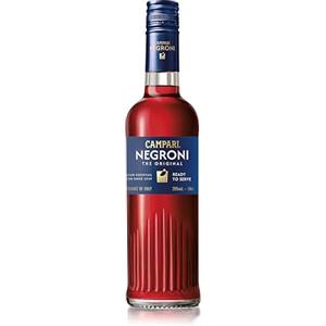 Campari Negroni - 50 cl, Drink Premiscelato a Base di Campari, Vermouth Rosso e Gin, 26% Vol
