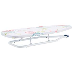 Amazon Basics Asse da stiro da tavolo, 77 x 29 cm, Bianco, Floreale