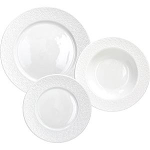 Tognana Margaret, Servizio Piatti per 6 persone, 18 Pezzi, Porcellana, Bianco