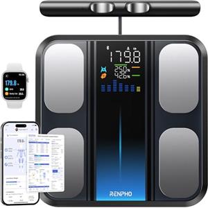 RENPHO Bilancia Intelligente, 8 Elettrodi, BMI, Massa Grassa