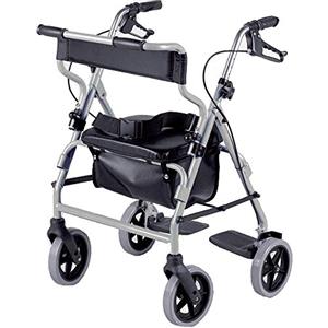 NRS Healthcare M58203 2 in 1 Deambulatore e Sedia a Rotelle