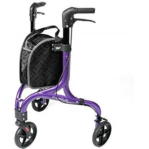 NRS Healthcare Freestyle P64077, deambulatore a 3 ruote, ultra leggero, 5 kg, viola, medio