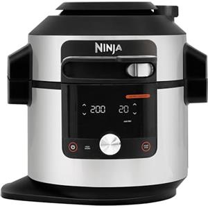 Ninja Foodi MAX, Multicooker con Coperchio SmartLid, 7,6L, Acciaio, OL750EU