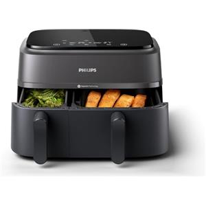 Philips Airfryer 3000 - Friggitrice ad aria Doppio Cestello 9L (3+6L)