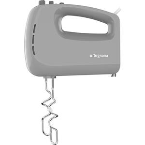 Tognana Iridea, Sbattitore elettrico da 400W con 5 velocità di lavorazione, plastica-acciaio inox, grigio perla