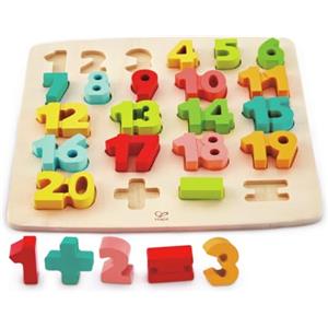 Hape Puzzle Matematico in Legno - Impara a Contare e le Operazioni di Base, Gioco Educativo per Bambini