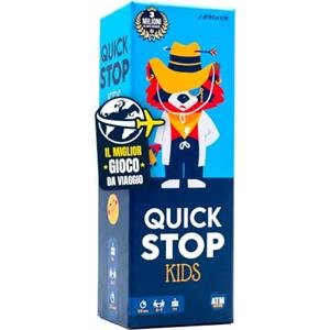 ATM Gaming QUICKSTOP Kids - Gioco di Carte per Bambini e Famiglie - Età 7+ - Da 2 a 7 Giocatori - Divertente e Veloce - Il miglior gioco da viaggio - Italiano