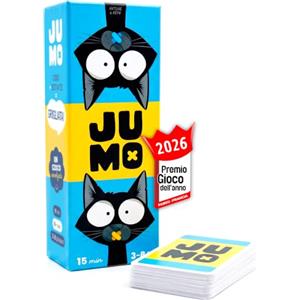 ATM Gaming JUMO - Gioco da Tavolo per Famiglia e Amici - Gioco di Società Divertente e Veloce - Da 3 a 8 Giocatori - 12+ anni - Dai creatori di Quickstop - Gioco da viaggio