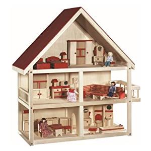roba Casa delle Bambole, con Mobili e Bambole, Legno Naturale