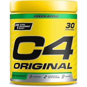 CELLUCOR C4 Original Beta Alanine Sports Nutrition Bulk Polvere pre-allenamento per uomini e donne | I migliori integratori per bevande energetiche pre-allenamento | Creatina monoidrato | Mela verde | 30 porz