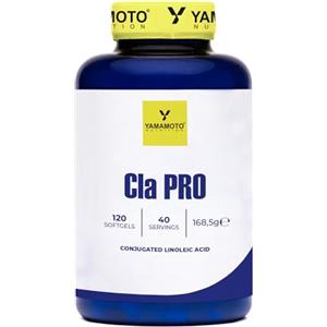 YAMAMOTO NUTRITION Cla PRO Clarinol 120 Softgels, Integratore Alimentare a base di Acido Linoleico Coniugato Ottenuto da Olio di Cartamo Naturale, Supporta la Salute del Cuore