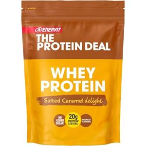 Enervit The Protein Deal Whey Protein Salted Caramel Delight, 20g Proteine per Dose, Senza Zuccheri Aggiunti, Solo Aromi Naturali, Gusto Caramello Salato, Recupero Post Allenamento, 11 Porzioni, 300g