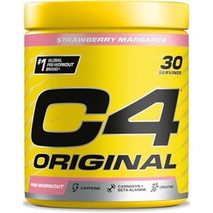 CELLUCOR C4 Original Beta Alanine Sports Nutrition Pre Workout Powder per uomini e donne | I migliori integratori per bevande energetiche pre-allenamento | Creatina monoidrato | Margarita alla fragola |30 porz
