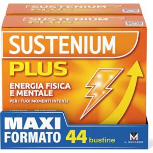 Sustenium Plus, lntegratore Multivitaminico con Creatina, Energia, 44 Buste