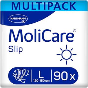 MoliCare Slip Day L Pannoloni Assorbenti 90 pz | Pannoloni Assorbenti Per Uso Diurno Con Comfort E Sicurezza.