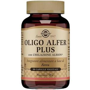 Solgar Oligo Alfer Plus 20mg Ferro Bisglicinato Energia 90 Capsule
