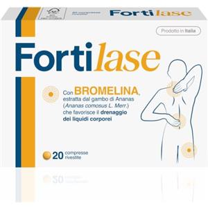 Fortilase, 20 Compresse, Integratore Alimentare di Bromelina